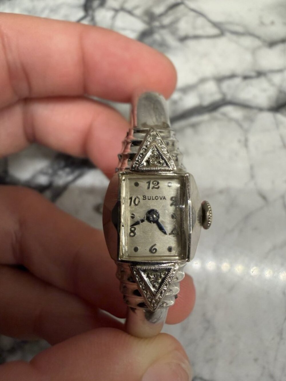 Bulova 1950s VTG American Girl Bangle Watch 10K GF Untested